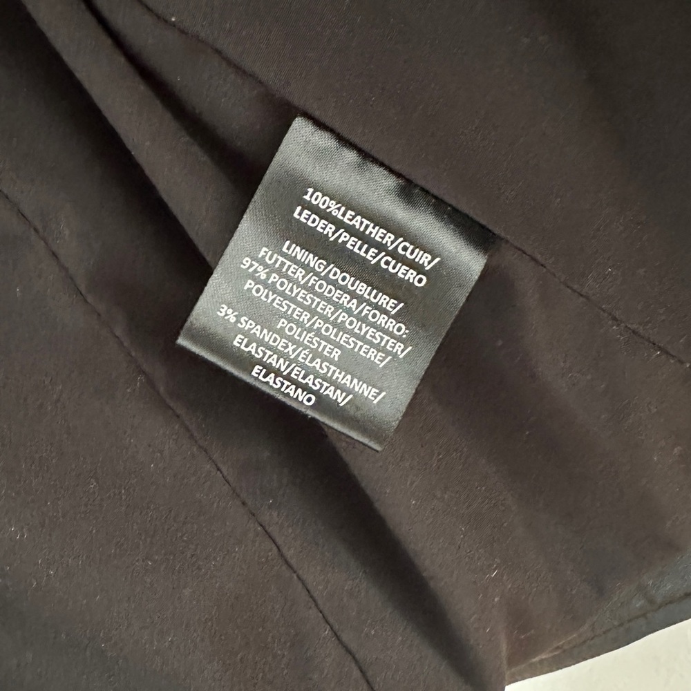 NWOT LAMARQUE “DONNA” BLACK LEATHER JACKET SIZE XL - Picture 8 of 10